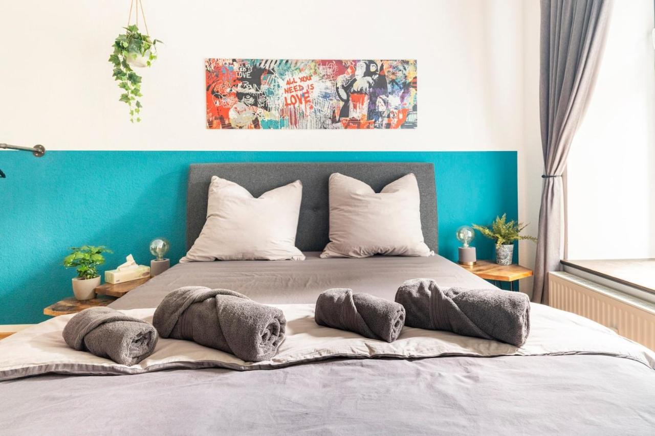 Super Zentrale, Gemutliche Wohnung Mit Balkon Lipsia Esterno foto