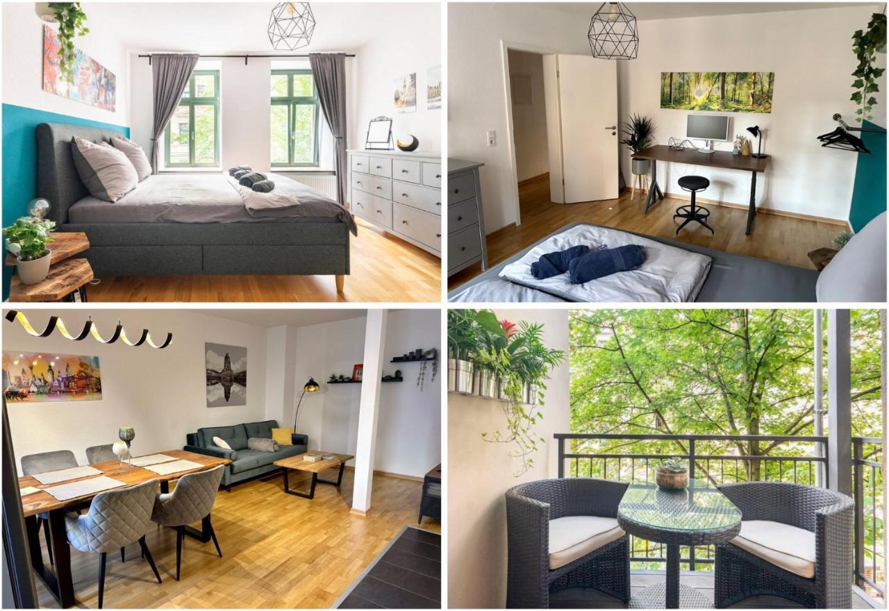 Super Zentrale, Gemutliche Wohnung Mit Balkon Lipsia Esterno foto